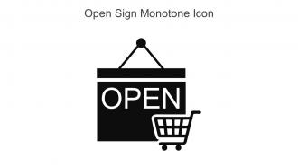 Open Sign Monotone Icon In Powerpoint Pptx Png And Editable Eps Format