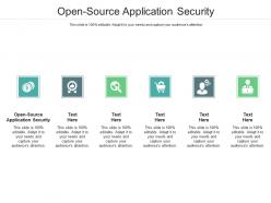 Open source application security ppt powerpoint presentation professional graphics download cpb