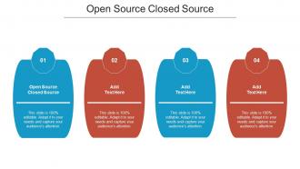 Open Source Closed Source Ppt Powerpoint Presentation Outline Picture Cpb