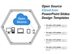 Open source cloud icon powerpoint slides design templates