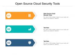 Open source cloud security tools ppt powerpoint presentation portfolio examples cpb