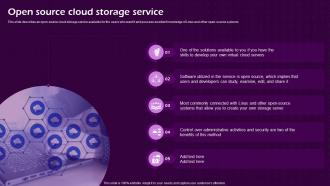 Open Source Cloud Storage Service Virtual Cloud IT Ppt Styles Display
