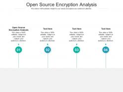 Open source encryption analysis ppt powerpoint presentation ideas grid cpb