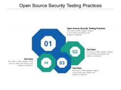 Open source security testing practices ppt powerpoint presentation infographics information cpb