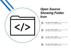 Open source showing folder icon
