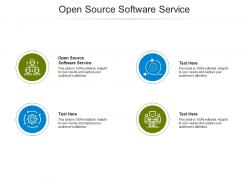 Open source software service ppt powerpoint presentation file example cpb