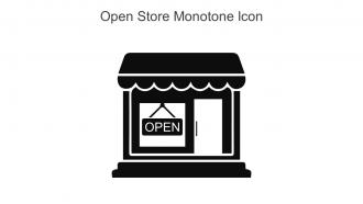 Open Store Monotone Icon In Powerpoint Pptx Png And Editable Eps Format