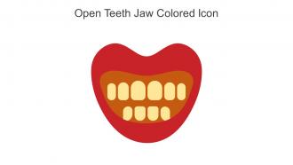 Open Teeth Jaw Colored Icon In Powerpoint Pptx Png And Editable Eps Format