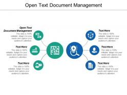 Open text document management ppt powerpoint presentation ideas slide download cpb