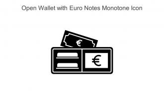Open Wallet With Euro Notes Monotone Icon In Powerpoint Pptx Png And Editable Eps Format