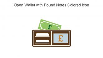 Open Wallet With Pound Notes Colored Icon In Powerpoint Pptx Png And Editable Eps Format