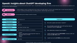 Openai Insights About Chatgpt Developing Firm Best 10 Generative Ai Tools For Everything AI SS