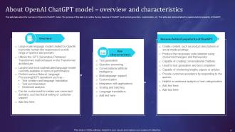 OpenAIs ChatGPT Working and its Architecture Powerpoint Ppt Template Bundles Downloadable Designed