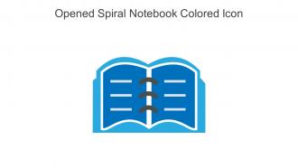 Opened Spiral Notebook Colored Icon In Powerpoint Pptx Png And Editable Eps Format