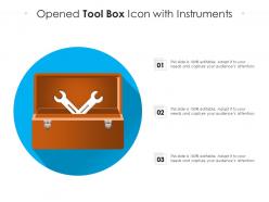 Opened Tool Box Icon With Instruments