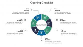 Opening checklist ppt powerpoint presentation slides samples cpb