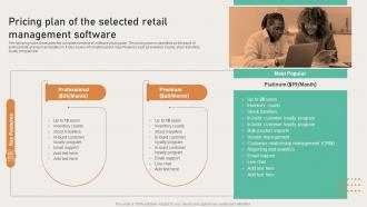 Opening Departmental Store To Increase Pricing Plan Of The Selected Retail Management Software