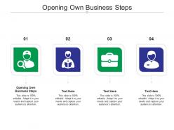 Opening own business steps ppt powerpoint presentation ideas rules cpb