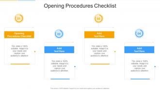 Opening Procedures Checklist In Powerpoint And Google Slides Cpb