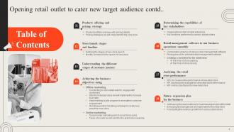 Opening Retail Outlet To Cater New Target Audience Powerpoint Presentation Slides Attractive Adaptable