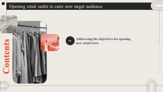 Opening Retail Outlet To Cater New Target Audience Powerpoint Presentation Slides Graphical Adaptable