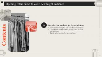 Opening Retail Outlet To Cater New Target Audience Powerpoint Presentation Slides Image Pre-designed