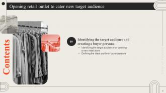 Opening Retail Outlet To Cater New Target Audience Powerpoint Presentation Slides Multipurpose Pre-designed