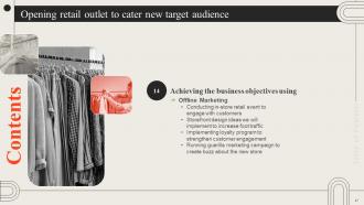 Opening Retail Outlet To Cater New Target Audience Powerpoint Presentation Slides Image