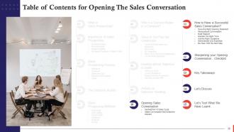 Opening The Sales Conversation Training Ppt Downloadable Informative