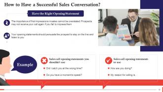 Opening The Sales Conversation Training Ppt Designed Informative