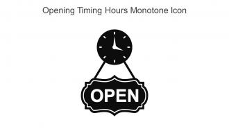 Opening Timing Hours Monotone Icon In Powerpoint Pptx Png And Editable Eps Format