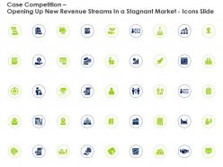 Opening up new revenue streams in a stagnant market icons slide