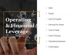 Operating And Financial Leverage Ppt Model