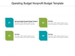 Operating budget nonprofit budget template ppt powerpoint presentation summary gridlines cpb