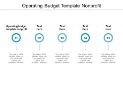 Operating budget template nonprofit ppt powerpoint presentation portfolio display cpb