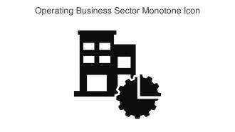 Operating Business Sector Monotone Icon In Powerpoint Pptx Png And Editable Eps Format