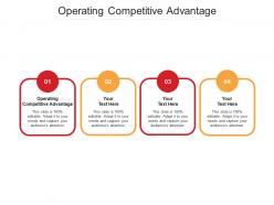 Operating competitive advantage ppt powerpoint presentation show template cpb