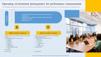 Operating Environment Prerequisites For Performance Measurement