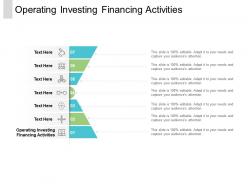 Operating investing financing activities ppt powerpoint presentation file visual aids cpb