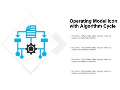 Operating model icon with algorithm cycle