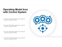 Operating model icon with control system