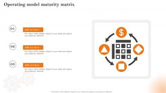 Operating Model Maturity Matrix