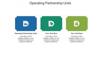 Operating partnership units ppt powerpoint presentation ideas show cpb