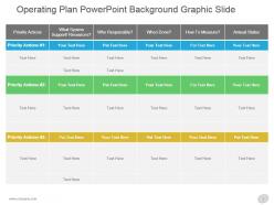 Operating plan powerpoint background graphic slide