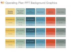 Operating plan ppt background graphics