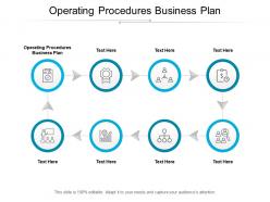Operating procedures business plan ppt powerpoint presentation gallery themes cpb