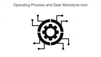 Operating Process And Gear Monotone Icon In Powerpoint Pptx Png And Editable Eps Format