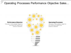 Operating Processes Performance Objective Sales Revenue Volume Output