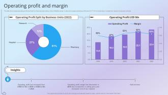 Operating Profit And Margin Health And Pharmacy Research Company Profile Ppt Sample