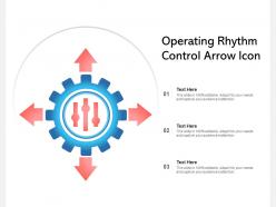 Operating rhythm control arrow icon